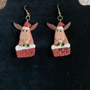 Reindeer pierced earrings 🌹